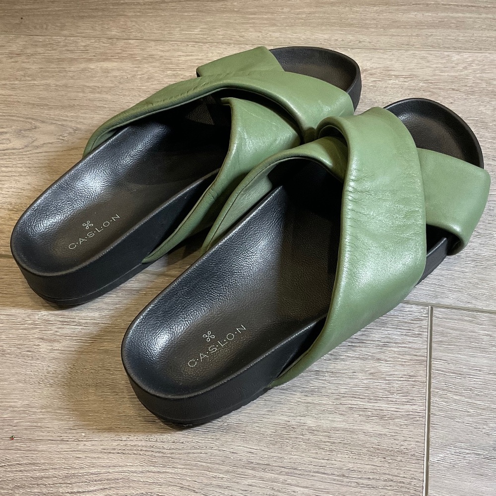 Caslon Green and Black Women's Sandals